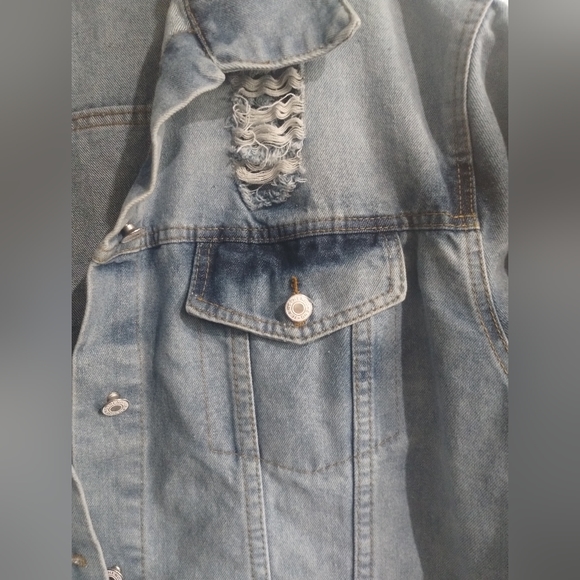 Jeans jacket size 1 XL/2 XL Bottlette 36 inc L / 26 inc W - Picture 3 of 10